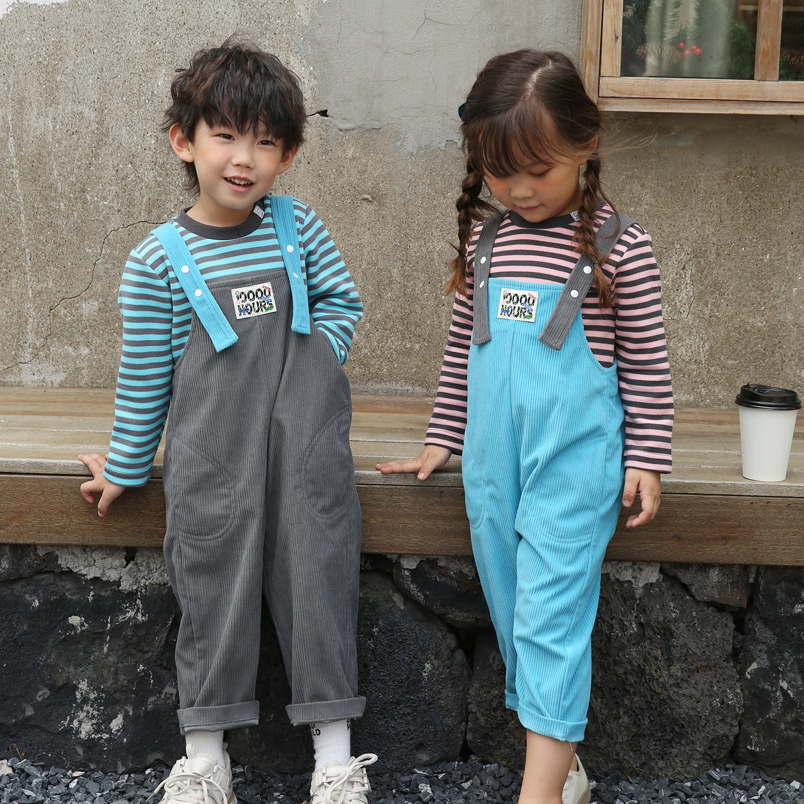 Toddler Baby Boys Girls T-shirt Overalls Strap Pants Clothes Kids Casual Autumn Winter Trousers Long Sleeve Stripes Tops Outfits
Toddler Baby Boys Girls T-shirt Overalls Strap Pants Clothes Kids Casual Autumn Winter Trousers Long Sleeve Stripes Tops Outfits
