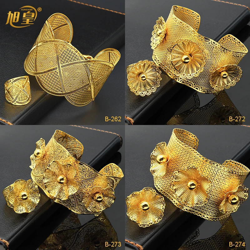 XUHUANG Dubai Luxury Plated Gold Bangles With Ring Indian Bride Wedding Party Bracelet Jewelry Gifts Hawaiian Jewelry Bangles
XUHUANG Dubai Luxury Plated Gold Bangles With Ring Indian Bride Wedding Party Bracelet Jewelry Gifts Hawaiian Jewelry Bangles