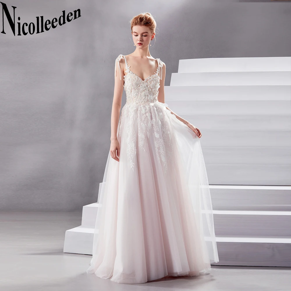 Nicolle V-Neck Sleeveless Wedding Dresses For Women Fairytale Appliques Backless Court Train A-LINE Zipper Vestidos De Novia
Nicolle V-Neck Sleeveless Wedding Dresses For Women Fairytale Appliques Backless Court Train A-LINE Zipper Vestidos De Novia