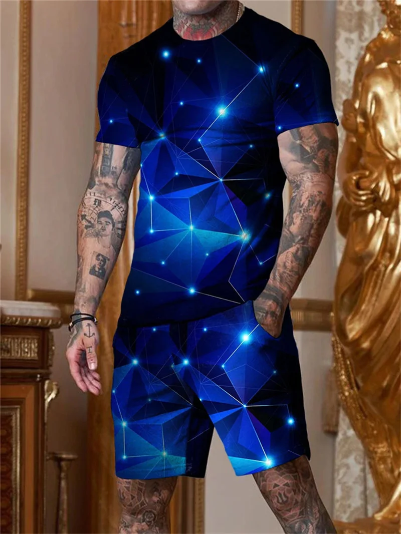 Men's Fashion T-shirt Sets Sports Wear Football Gym Summer Suits Casual Oversize Short Pants Jogging Men Track Suit Sweatshirts
Men's Fashion T-shirt Sets Sports Wear Football Gym Summer Suits Casual Oversize Short Pants Jogging Men Track Suit Sweatshirts