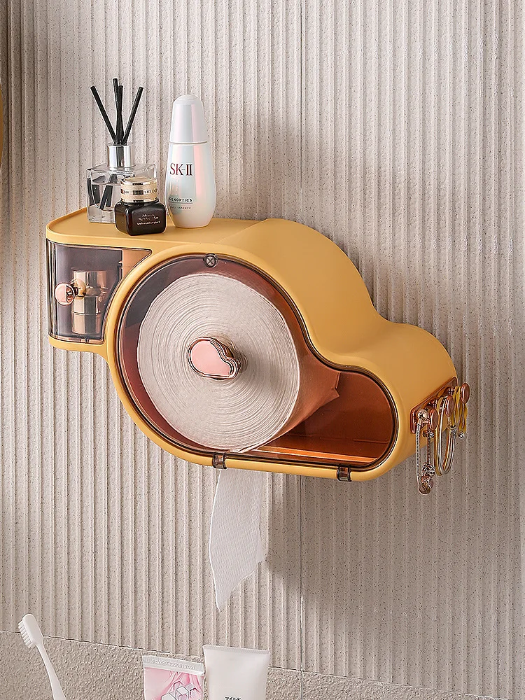 Bathroom Wall-mounted Dust-proof And Waterproof Face Towel Storage Box Punch-free Tissue Box Cosmetic Small Object Organizer Box
Bathroom Wall-mounted Dust-proof And Waterproof Face Towel Storage Box Punch-free Tissue Box Cosmetic Small Object Organizer Box