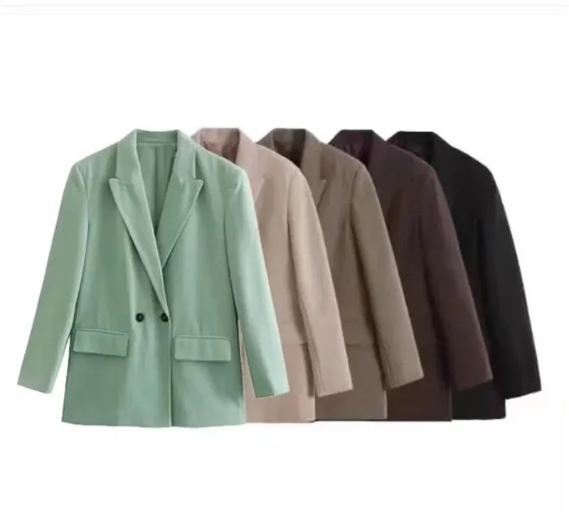 Blazer Women 2022 Spring New Polo Collar Loose Double-Breasted Multi-Color Suit Jacket for Women Women's Suit
Blazer Women 2022 Spring New Polo Collar Loose Double-Breasted Multi-Color Suit Jacket for Women Women's Suit