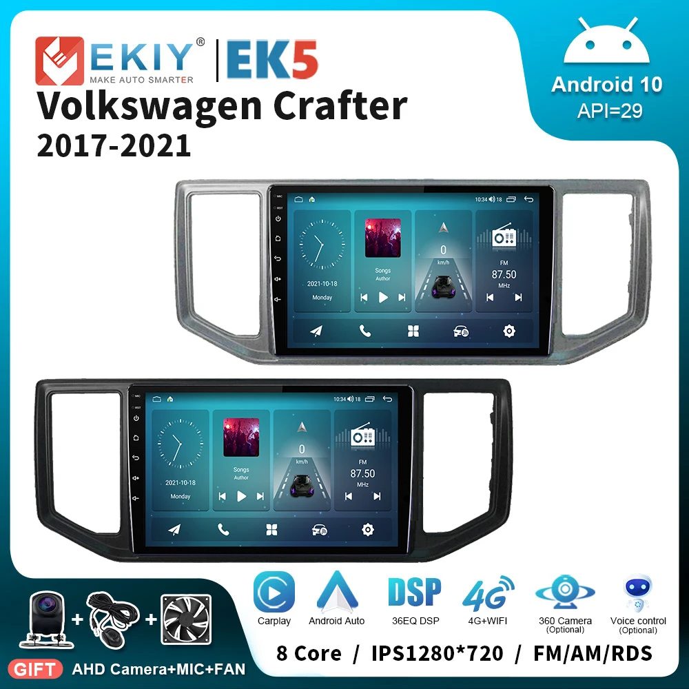 Автомагнитола EKIY EK5 для Volkswagen Crafter мультимедийный проигрыватель с поддержкой Bluetooth USB GPS голосовым помощником для Volkswagen Crafter 2017 - 2021
Автомагнитола EKIY EK5 для Volkswagen Crafter мультимедийный проигрыватель с поддержкой Bluetooth USB GPS голосовым помощником для Volkswagen Crafter 2017 - 2021