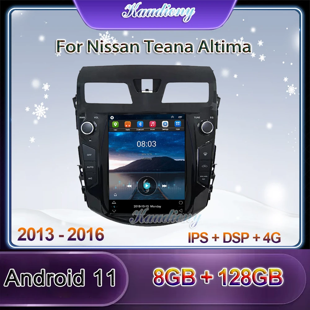 Kaudiony 10.4" Tesla Style Android 11 Car Radio For Nissan Teana Auto GPS Navigation DVD Multimedia Player Stereo 4G 2013-2018
Kaudiony 10.4" Tesla Style Android 11 Car Radio For Nissan Teana Auto GPS Navigation DVD Multimedia Player Stereo 4G 2013-2018