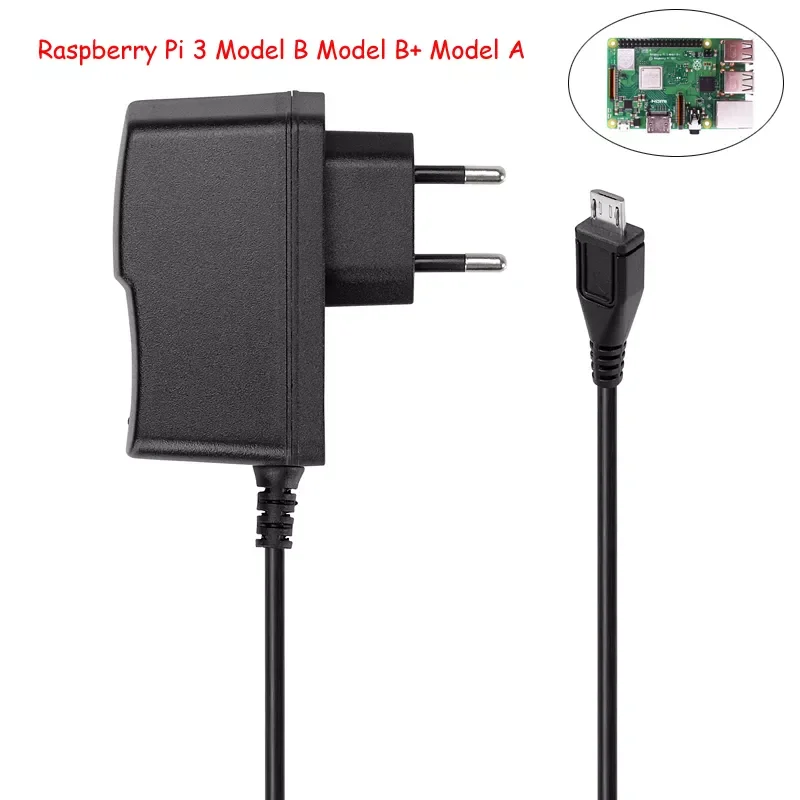 100-240V DC 5V 3A Power Supply Charger Micro USB Port 5 V Volt for Raspberry Pi 3 Model B+ plus
100-240V DC 5V 3A Power Supply Charger Micro USB Port 5 V Volt for Raspberry Pi 3 Model B+ plus