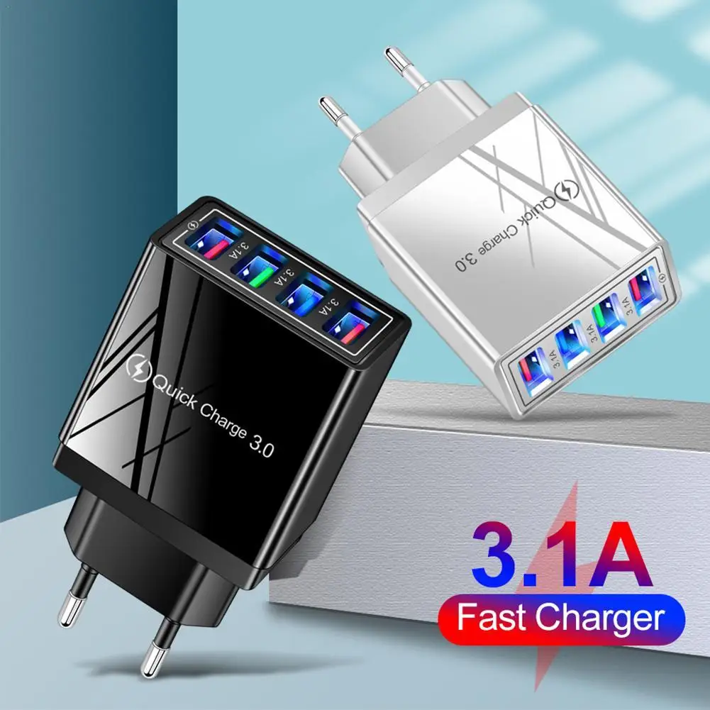 EU/US Plug USB Charger Quick Charge 3.0 Phone Adapter for iPhone 12 Pro Max Table LED illuminated color travel charging head
EU/US Plug USB Charger Quick Charge 3.0 Phone Adapter for iPhone 12 Pro Max Table LED illuminated color travel charging head