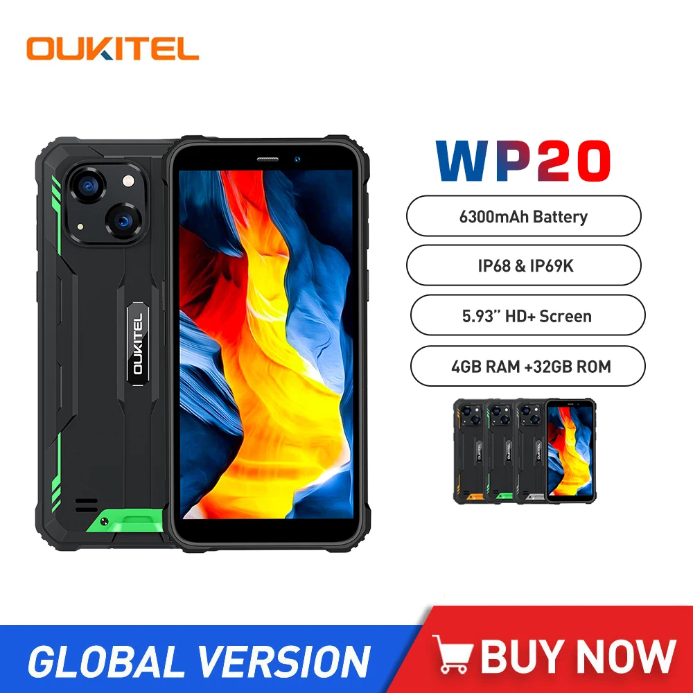 OUKITEL WP20 смартфон с 5,5-дюймовым дисплеем, четырёхъядерным процессором MT6761, ОЗУ 4 Гб, ПЗУ 32 ГБ, 20 МП, 5,93 мАч
OUKITEL WP20 смартфон с 5,5-дюймовым дисплеем, четырёхъядерным процессором MT6761, ОЗУ 4 Гб, ПЗУ 32 ГБ, 20 МП, 5,93 мАч