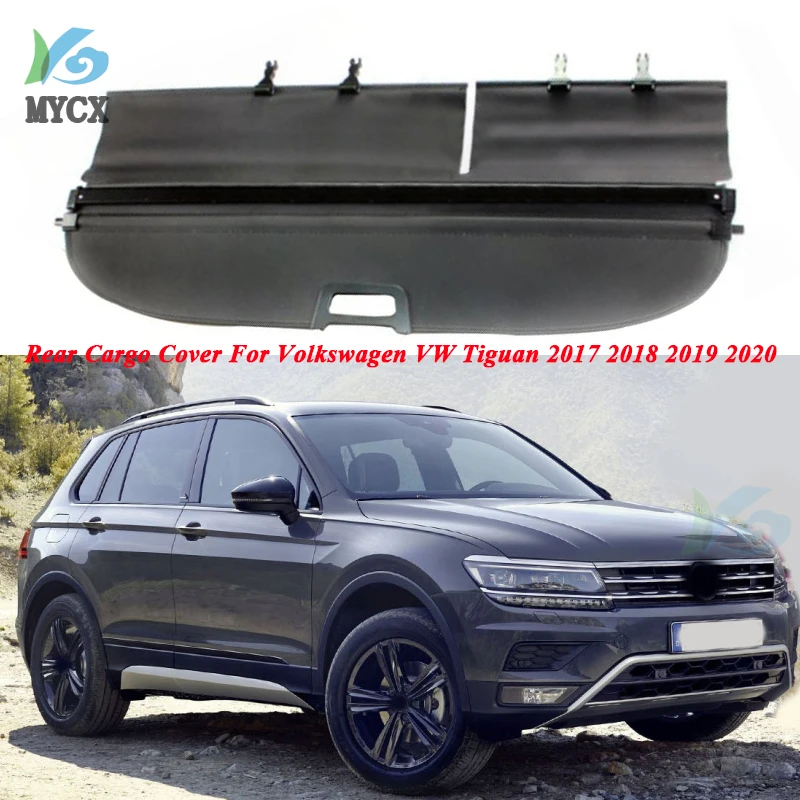 

Задняя крышка груза для Volkswagen VW Tiguan 2017 2018 2019 2020, защитный экран для багажника, защитный козырек, автомобильные аксессуары