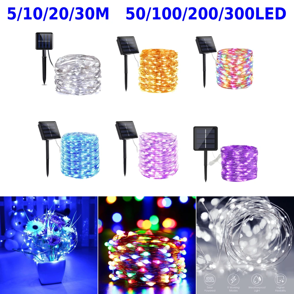 5/10/20/30M Solar Light Outdoor Lamp String Lights For Holiday Christmas Party Waterproof Fairy Lights Garden Garland
5/10/20/30M Solar Light Outdoor Lamp String Lights For Holiday Christmas Party Waterproof Fairy Lights Garden Garland