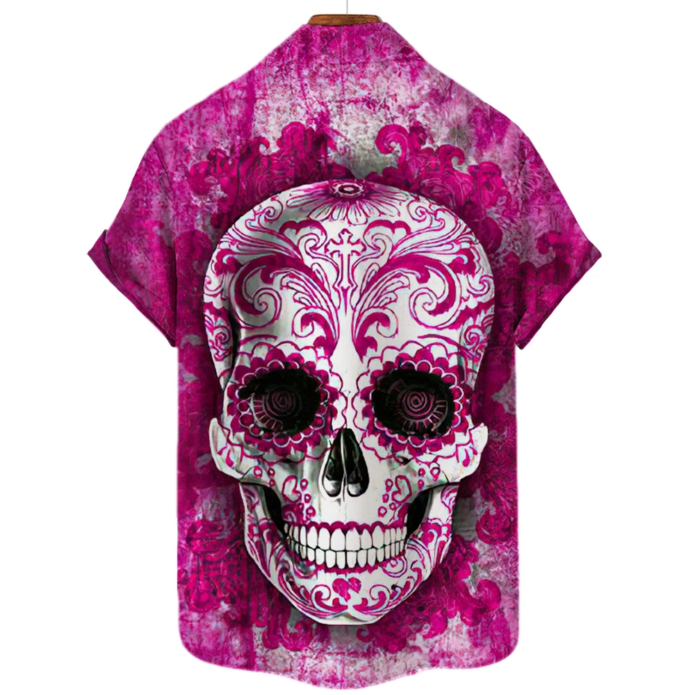 Men's Shirts Fashion Single Row Back Cuban Collar Summer Tops 5xl 2022 Hawaiian Shirt Men Summer 3d Skull Print Shirts For Men
Men's Shirts Fashion Single Row Back Cuban Collar Summer Tops 5xl 2022 Hawaiian Shirt Men Summer 3d Skull Print Shirts For Men
