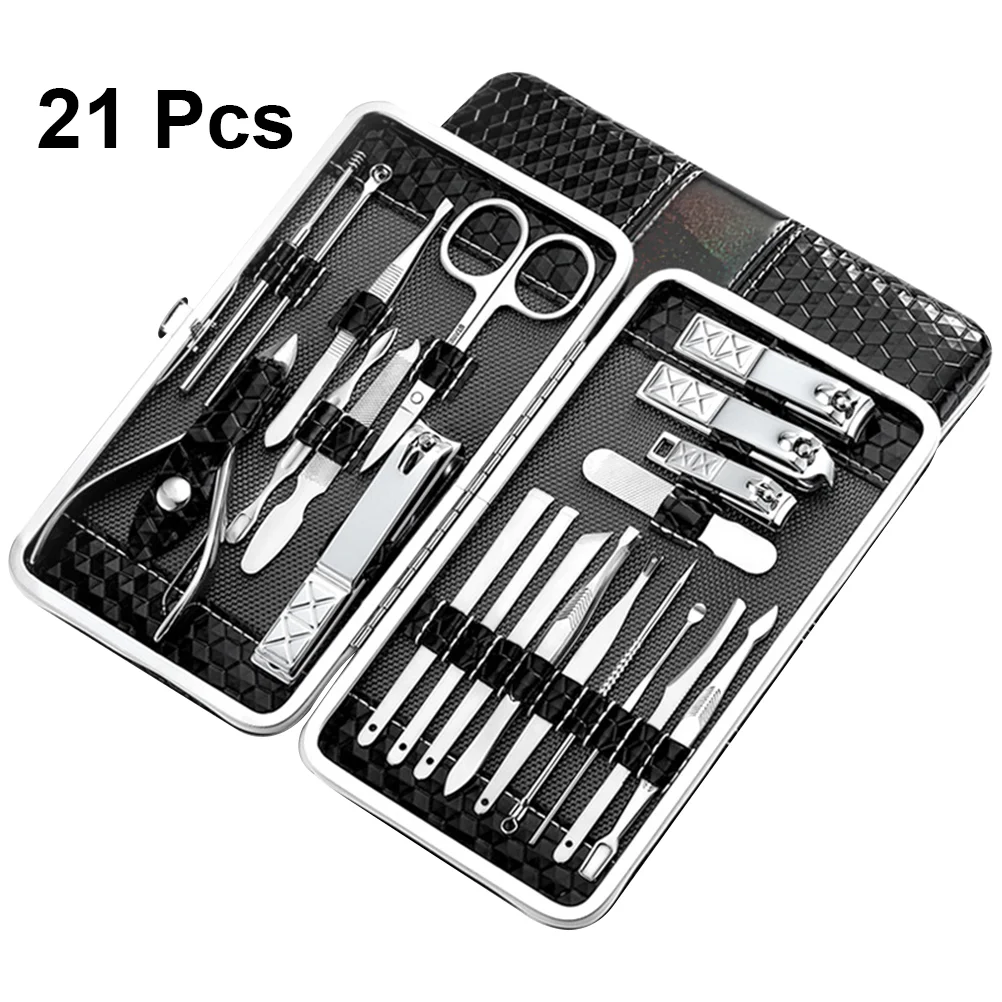21 шт., набор инструментов для маникюра из нержавеющей стали
21 шт., набор инструментов для маникюра из нержавеющей стали