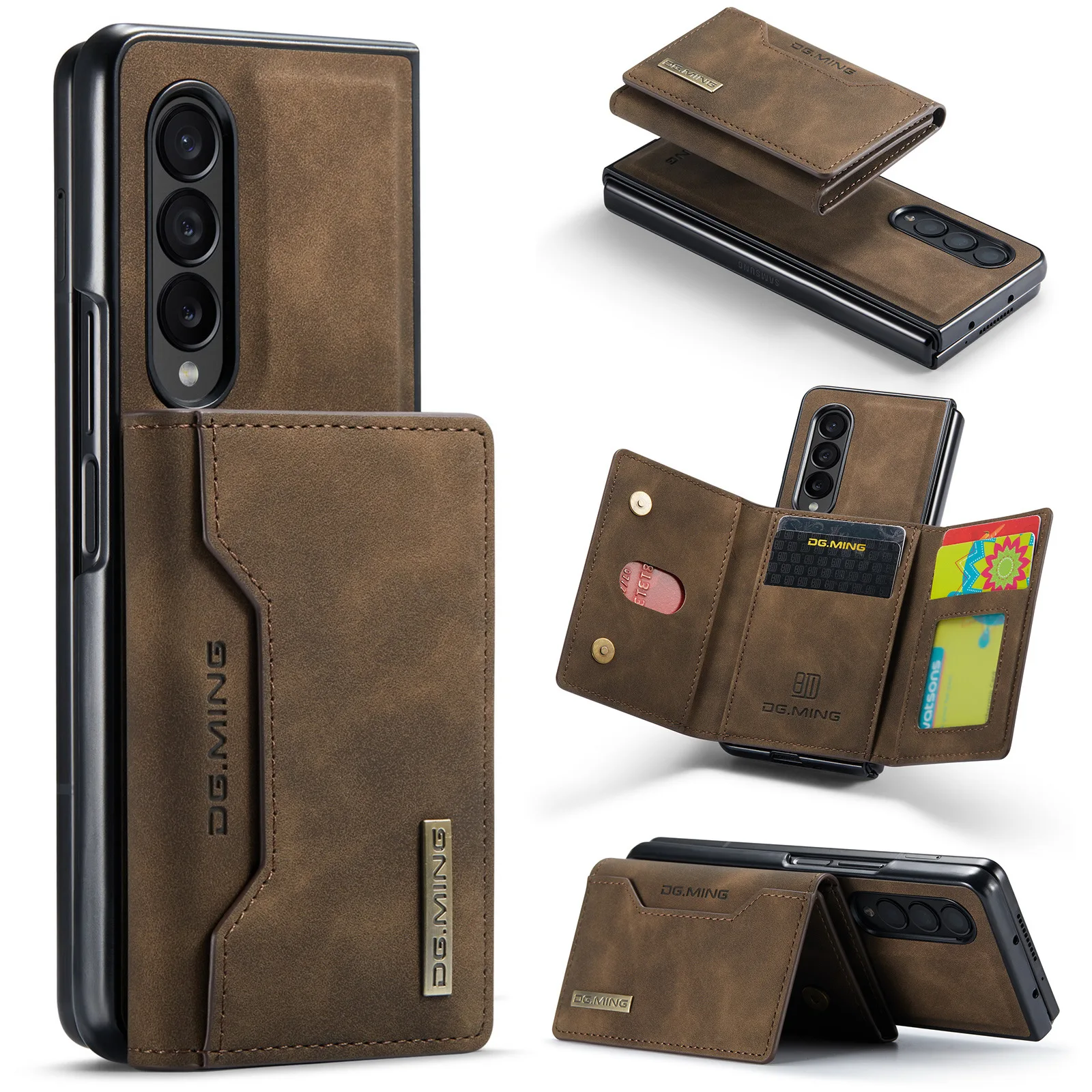 2 in 1 Detachable Back Cover For Samsung Galaxy Z Fold 4 3 Fold4 Fold3 5G Wallet Case with Card Holder Magnetic Leather Pocket
2 in 1 Detachable Back Cover For Samsung Galaxy Z Fold 4 3 Fold4 Fold3 5G Wallet Case with Card Holder Magnetic Leather Pocket