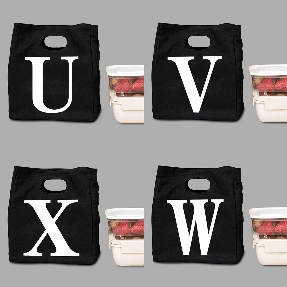 Lunch Box Portable Insulated Functional Letter Pattern Cooler Canvas Lunch Bag Thermal Food Picnic Lunch Bags for Women Kids
Lunch Box Portable Insulated Functional Letter Pattern Cooler Canvas Lunch Bag Thermal Food Picnic Lunch Bags for Women Kids