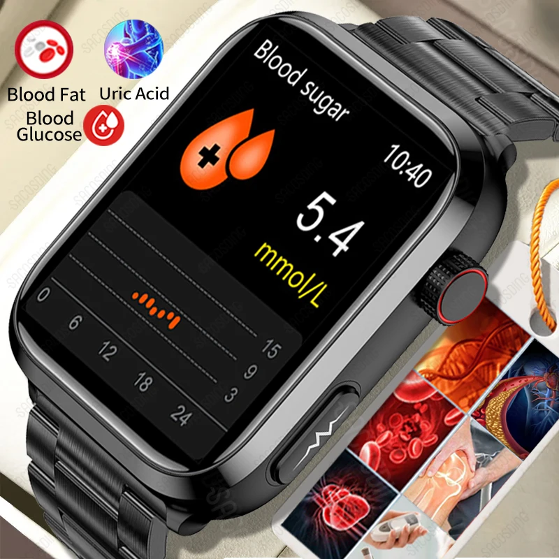 Uric Acid Non invasive Blood Glucose Smart Watch Men Bluetooth Call Blood Lipid Blood Oxygen Blood Pressure Smartwatch 2023 New
Uric Acid Non invasive Blood Glucose Smart Watch Men Bluetooth Call Blood Lipid Blood Oxygen Blood Pressure Smartwatch 2023 New