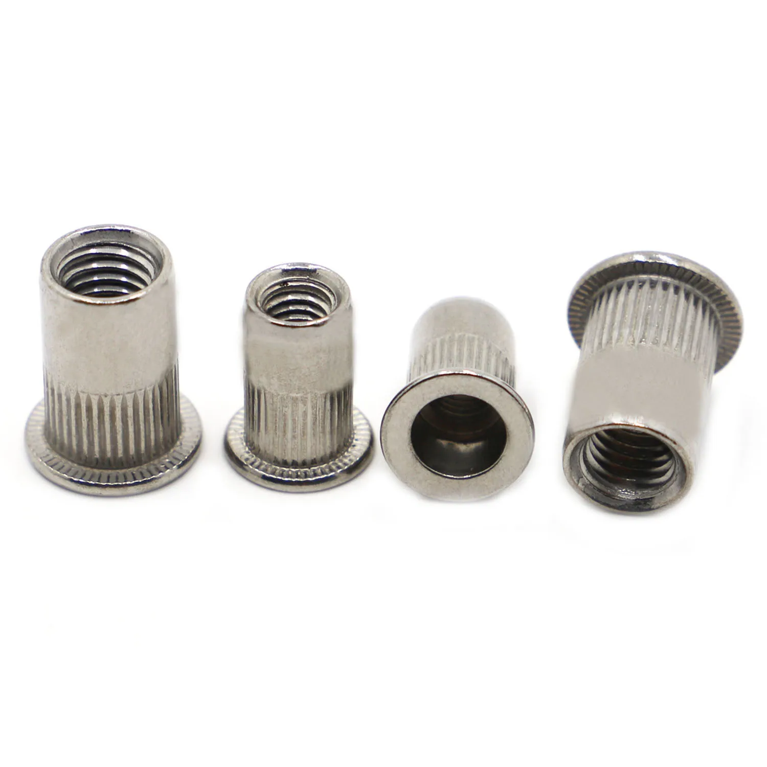 M3 M4 M5 M6 M8 M10 M12 304 Stainless Steel Rivet Nuts Insert Flat Head Threaded Nut sert Cap for Riveter Riveting Nut Gun Tools
M3 M4 M5 M6 M8 M10 M12 304 Stainless Steel Rivet Nuts Insert Flat Head Threaded Nut sert Cap for Riveter Riveting Nut Gun Tools