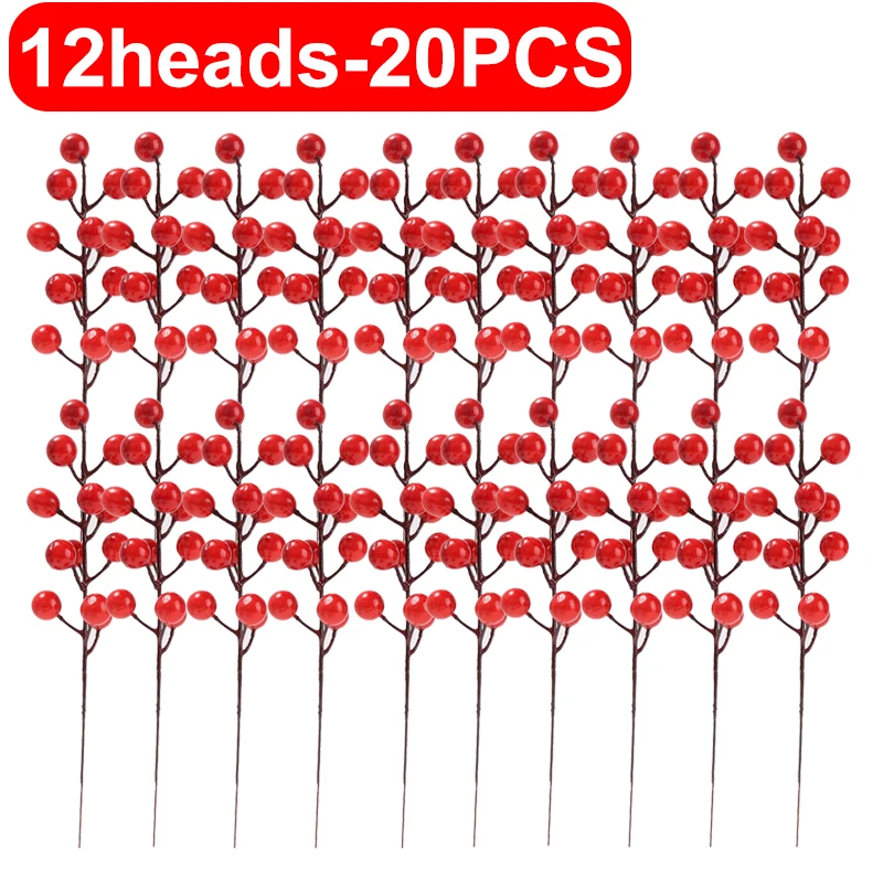 Искусственные красные ягоды для Рождества
Искусственные красные ягоды для Рождества