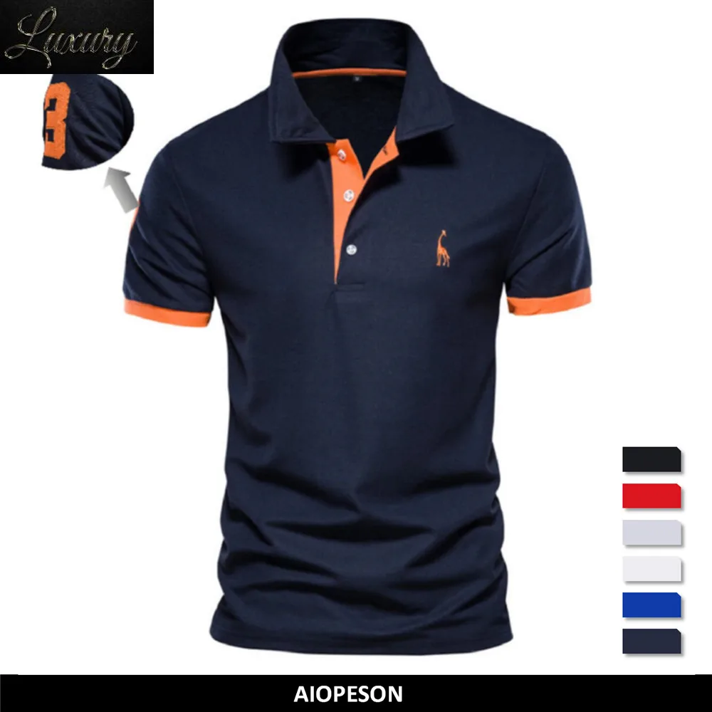 Embroidery 35% Cotton Polo Shirts for Men Casual Solid Color Slim Fit s Polos New Summer Fashion Brand Clothing
Embroidery 35% Cotton Polo Shirts for Men Casual Solid Color Slim Fit s Polos New Summer Fashion Brand Clothing