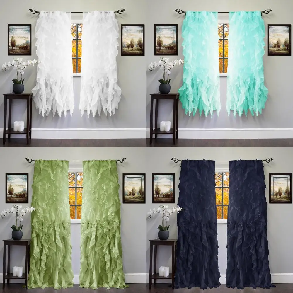 Модные прозрачные гофрированные занавески для окон из вуали шириной 50x63 дюйма в длину-Добавьте свежего и стильного внешнего вида вашей комн...
Модные прозрачные гофрированные занавески для окон из вуали шириной 50x63 дюйма в длину-Добавьте свежего и стильного внешнего вида вашей комн...
