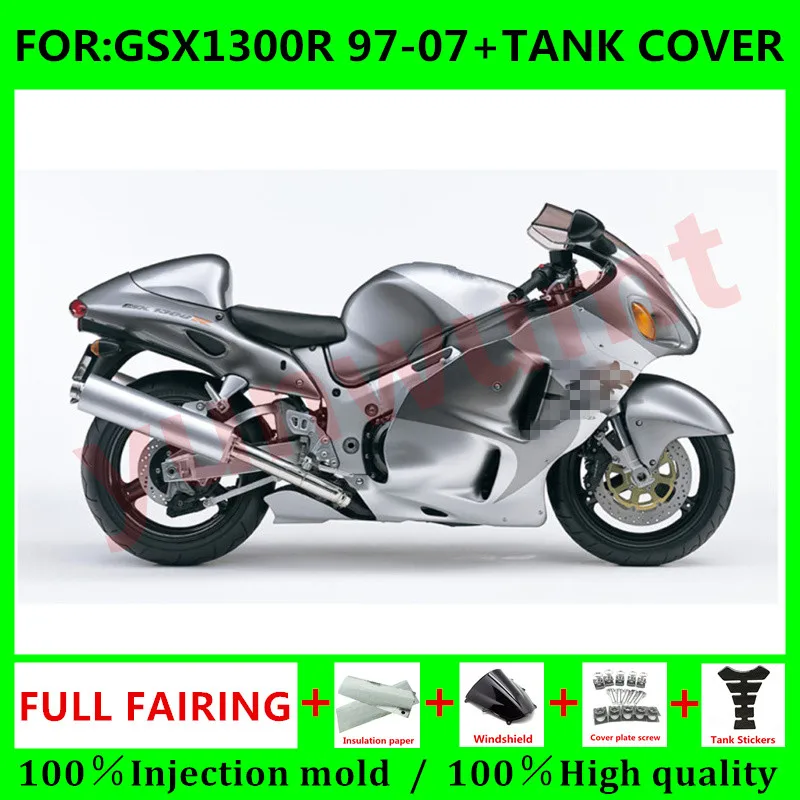 Обтекатель для мотоцикла HAYABUSA + чехол для бака для Suzuki GSXR1300 03 04 05 06 07 GSX1300R 97 98 99 00 01 02 комплект обтекателей серый серебристый
Обтекатель для мотоцикла HAYABUSA + чехол для бака для Suzuki GSXR1300 03 04 05 06 07 GSX1300R 97 98 99 00 01 02 комплект обтекателей серый серебристый