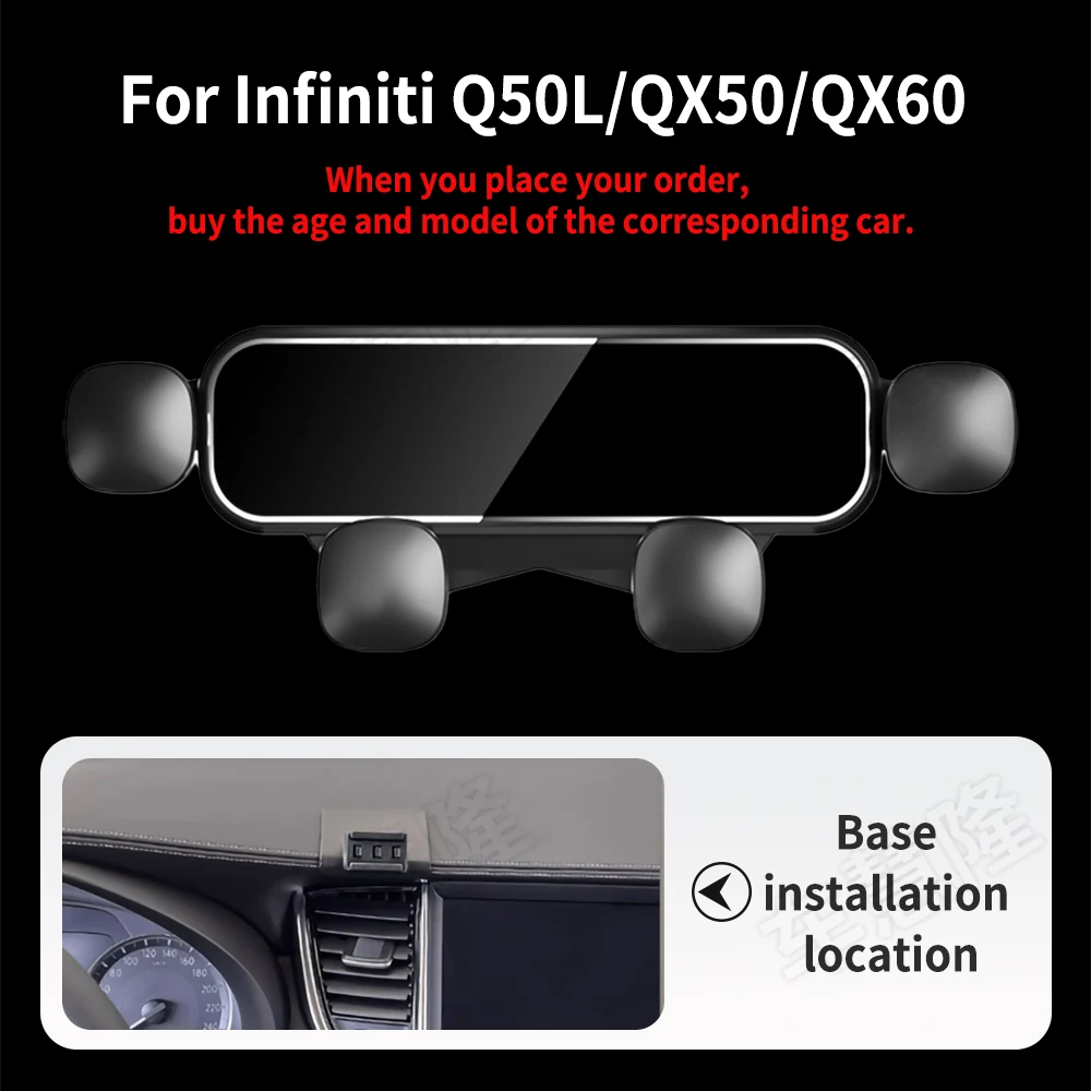 Mini Car Phone Holder For Infiniti Q50L QX50 QX60 GPS Stand Air Outlet Clip Rotatable Support Accessories
Mini Car Phone Holder For Infiniti Q50L QX50 QX60 GPS Stand Air Outlet Clip Rotatable Support Accessories