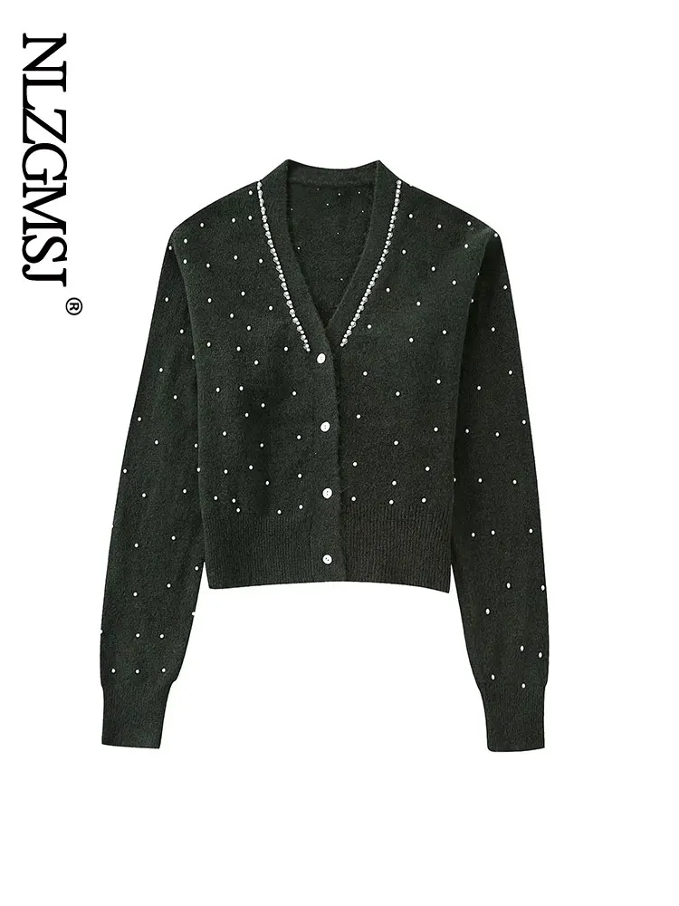 Nlzgmsj Vintage Autumn Elegant V-Neck Knitted Cardigan Cusual Women Coats Long Sleeve Tops Femmes Sweaters
Nlzgmsj Vintage Autumn Elegant V-Neck Knitted Cardigan Cusual Women Coats Long Sleeve Tops Femmes Sweaters