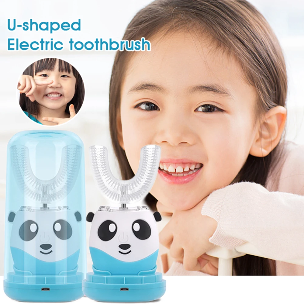 New Electric U-shaped Toothbrush 360 Degree Children's Oral Care Cleaning Tool For Todder Aged 2-12 Oral Care Toothbrush Sana889
New Electric U-shaped Toothbrush 360 Degree Children's Oral Care Cleaning Tool For Todder Aged 2-12 Oral Care Toothbrush Sana889