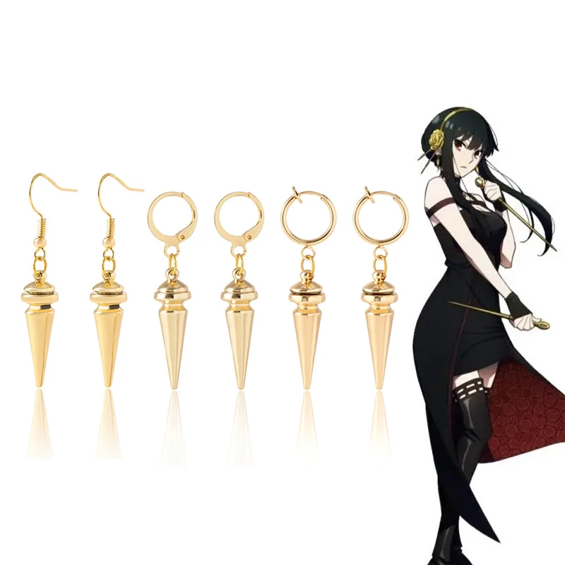 fashion anime spy x family cosplay Yor Forger awl dangle earring for women metal ear hoop clip jewelry accessories prop gift
fashion anime spy x family cosplay Yor Forger awl dangle earring for women metal ear hoop clip jewelry accessories prop gift