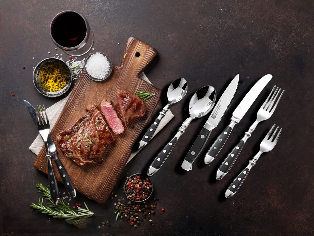 Classic Elegant Steak Knife Set Stainless Steel Highly Polished Handles Outdoor Barbecue Tourist Delicate Cozinha Utensilios
Classic Elegant Steak Knife Set Stainless Steel Highly Polished Handles Outdoor Barbecue Tourist Delicate Cozinha Utensilios