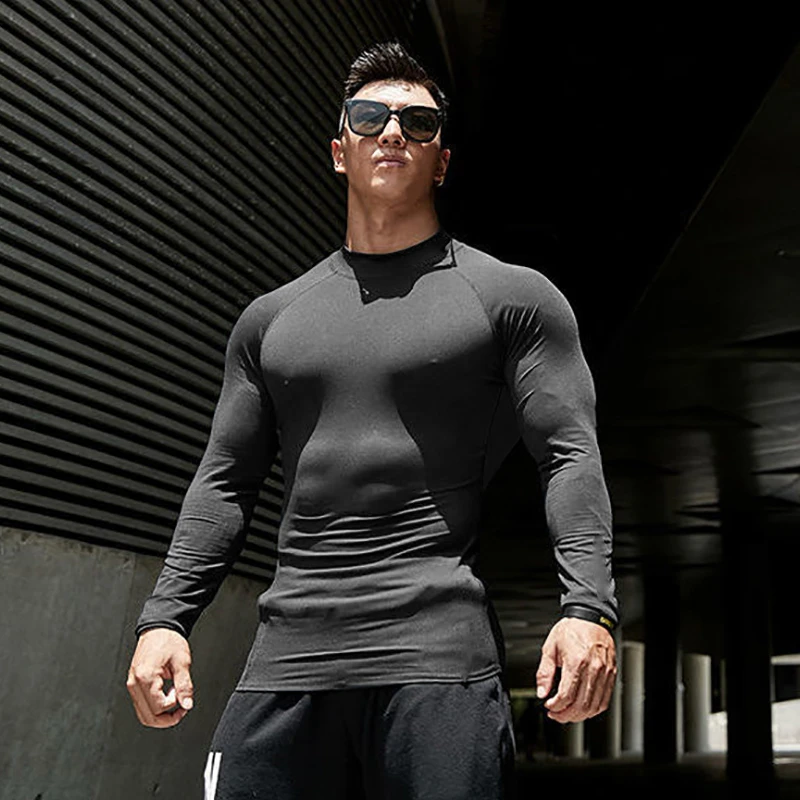 Men Running T Shirt Compression Fitness Tight Long Sleeve Sport Tshirt Training Jogging Shirts Gym Clothing Quick Dry Sportswear
Men Running T Shirt Compression Fitness Tight Long Sleeve Sport Tshirt Training Jogging Shirts Gym Clothing Quick Dry Sportswear