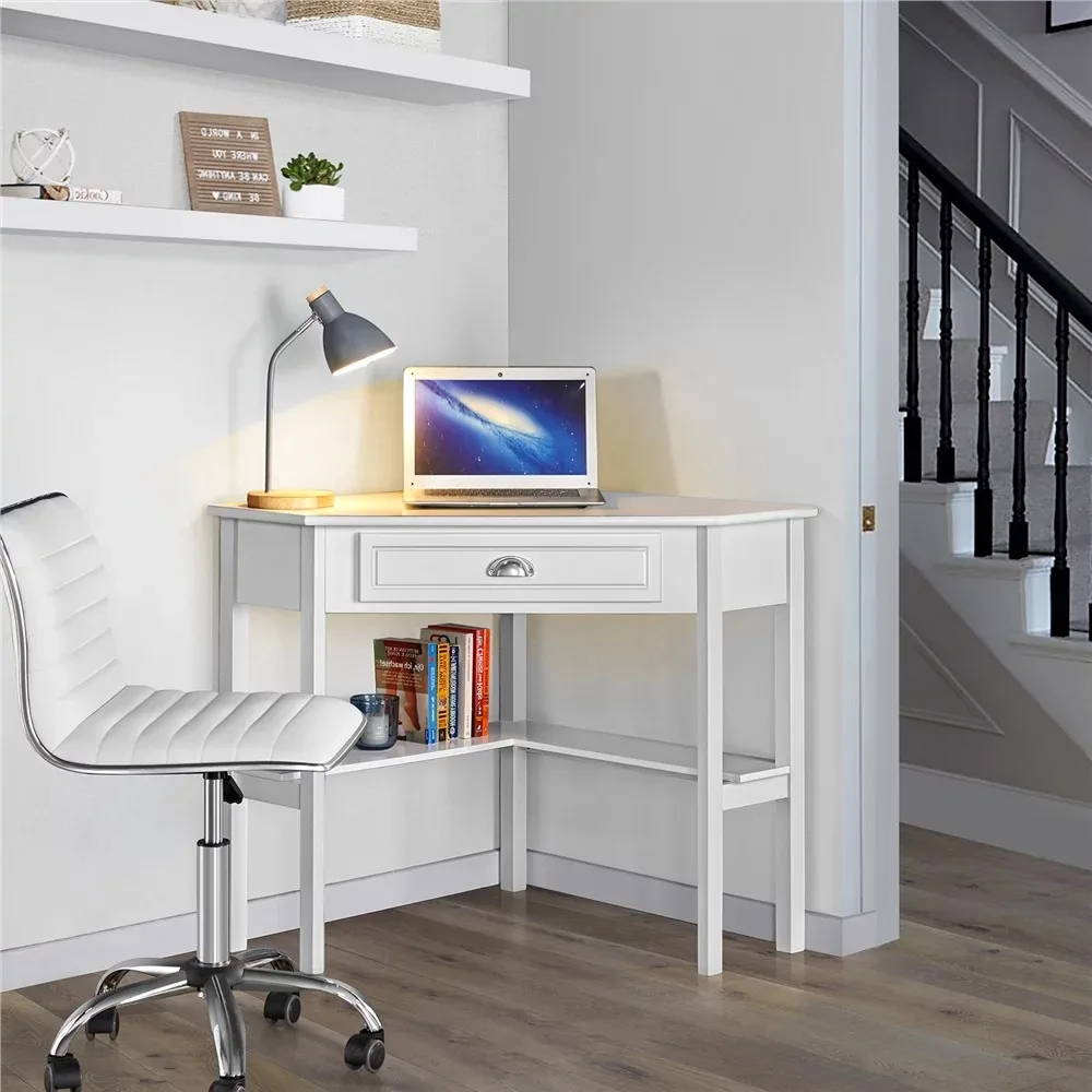 Corner Writing Desk With Storage Drawer Furniture WhiteFreight Free Computer Desks Office
Corner Writing Desk With Storage Drawer Furniture WhiteFreight Free Computer Desks Office