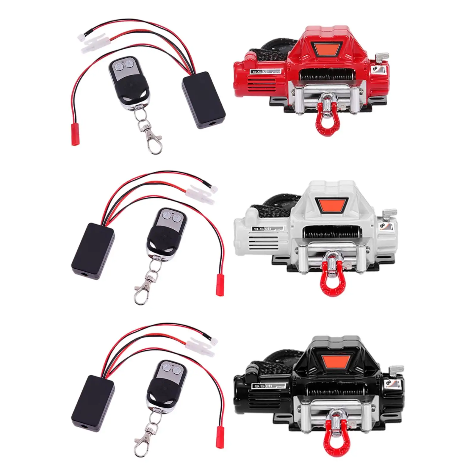 Metal RC Winch Set with Wireless Controller and Receiver Spare Parts for Axial SCX10 90046 1/10 RC Model Vehicle Accessories 
Metal RC Winch Set with Wireless Controller and Receiver Spare Parts for Axial SCX10 90046 1/10 RC Model Vehicle Accessories