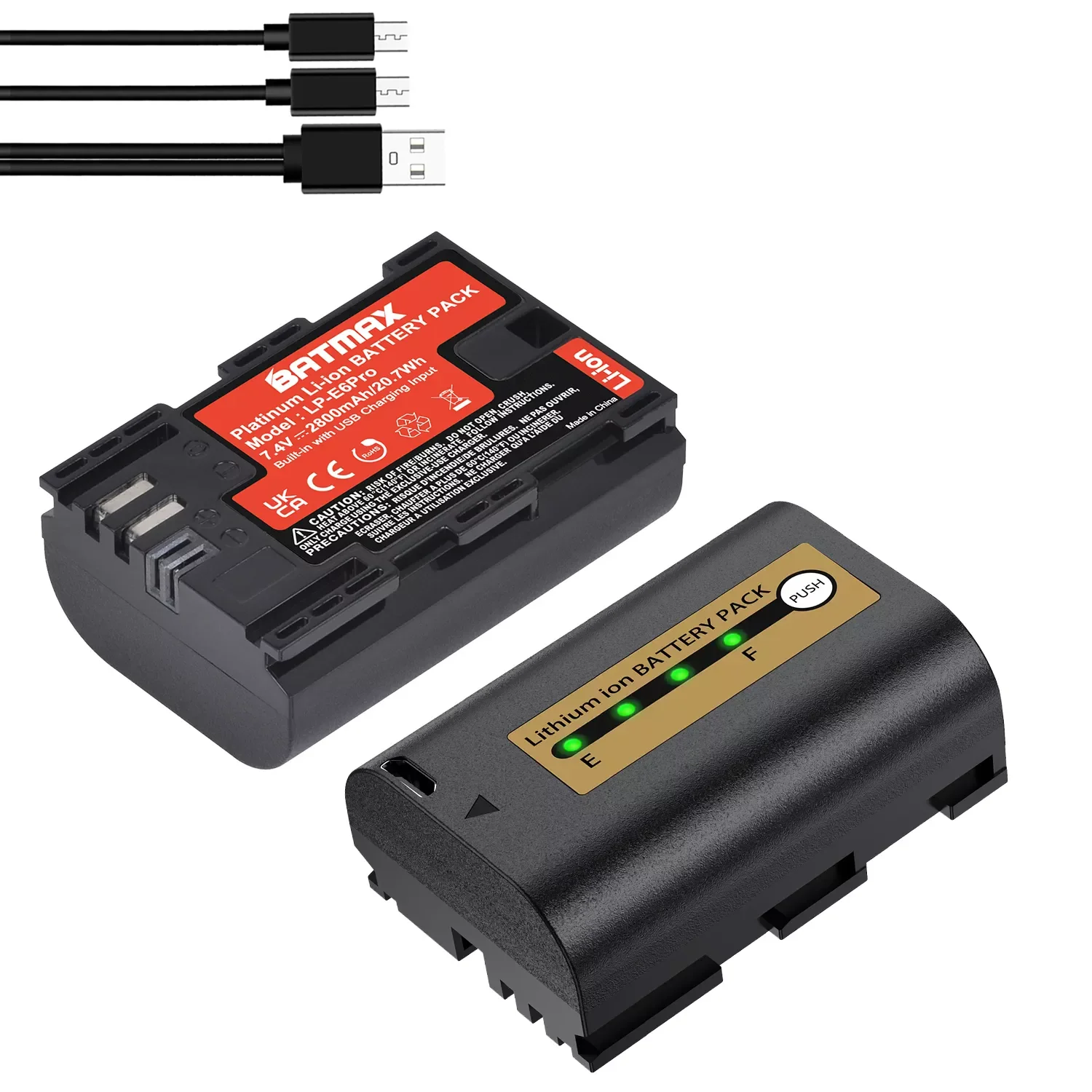 2800mAh Bulit-in USB LP-E6 LP E6 LPE6 LP E6N Battery Akku for Canon 5D Mark II III 7D 60D EOS 6D 70D 80D EOS 5DS R Cameras
2800mAh Bulit-in USB LP-E6 LP E6 LPE6 LP E6N Battery Akku for Canon 5D Mark II III 7D 60D EOS 6D 70D 80D EOS 5DS R Cameras