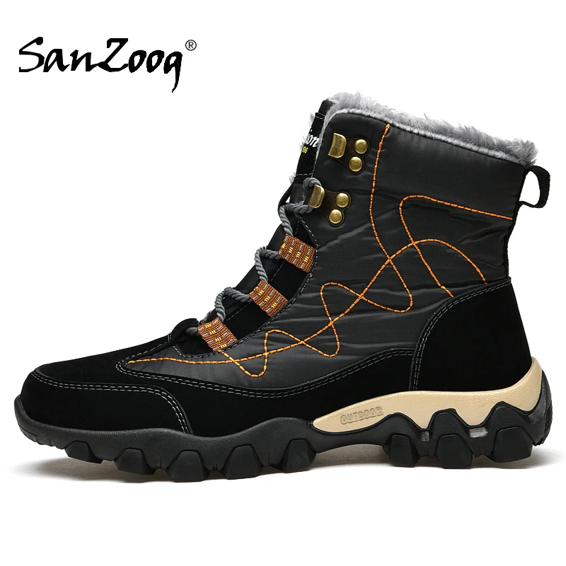 Winter Plush Men Waterproof Hiking Boots Trekking Mountain Snow Boots Wandelschoenen Outdoor Shoes Schneeschuhe Wandern 
Winter Plush Men Waterproof Hiking Boots Trekking Mountain Snow Boots Wandelschoenen Outdoor Shoes Schneeschuhe Wandern