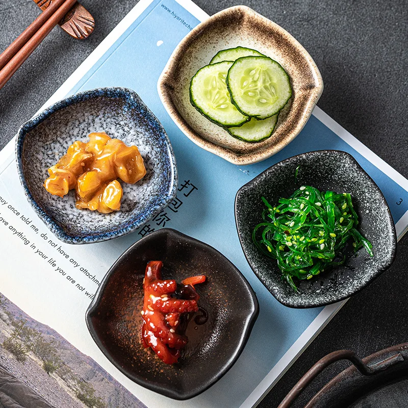 Creative Seasoning Dishes Japanese Ceramic Dishes Soy Sauce Dishes Household Vinegar Dip Tableware Cute Retro Dish
Creative Seasoning Dishes Japanese Ceramic Dishes Soy Sauce Dishes Household Vinegar Dip Tableware Cute Retro Dish