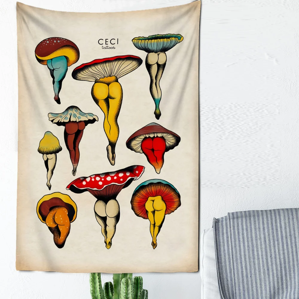 Mushroom Fungus Tapestry Light Color Series Background Cloth Home Wall Decorations Textile Products Decor Room Bathroom Gifts
Mushroom Fungus Tapestry Light Color Series Background Cloth Home Wall Decorations Textile Products Decor Room Bathroom Gifts