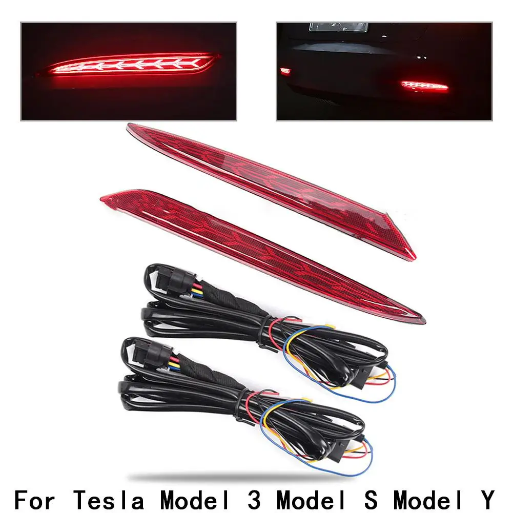 2pcs Rear Bumper Reflector For Tesla Model 3 S Y 2012-2020 LED Fog Lamp Brake Light 12V 3W Car Tail Light Rear Fog Lights
2pcs Rear Bumper Reflector For Tesla Model 3 S Y 2012-2020 LED Fog Lamp Brake Light 12V 3W Car Tail Light Rear Fog Lights