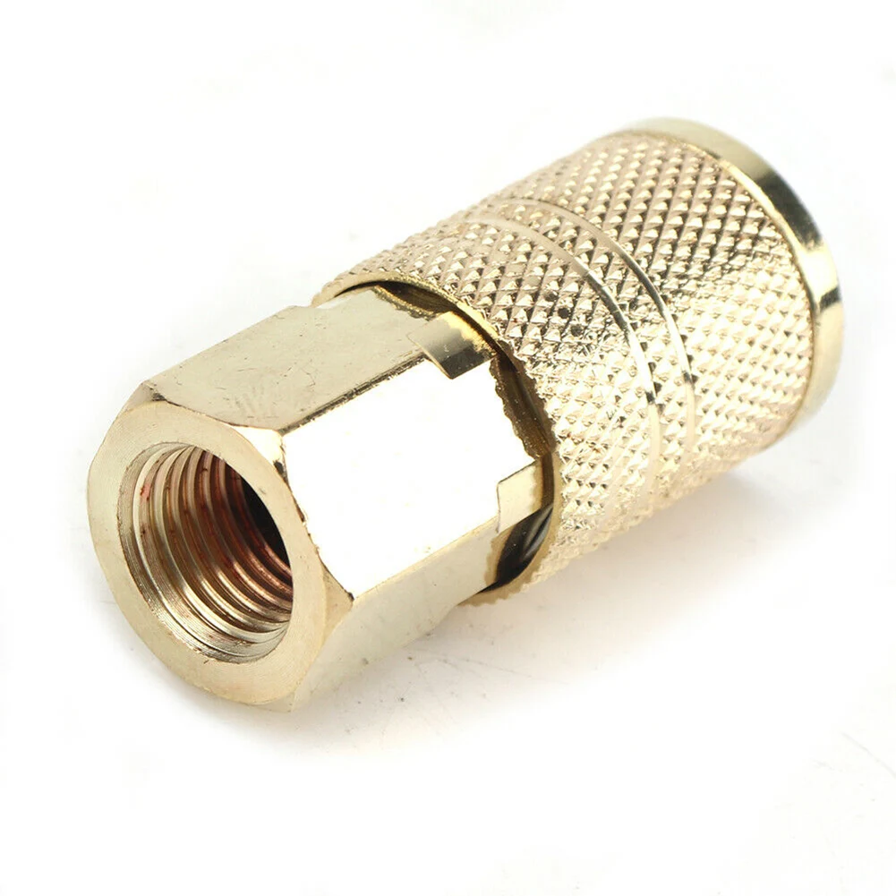 48mm Quick Connector Couplers Copper 1/4 Inch NPT Female Thread Copper Sleeve Guard Pneumatic Tool Accessories
48mm Quick Connector Couplers Copper 1/4 Inch NPT Female Thread Copper Sleeve Guard Pneumatic Tool Accessories