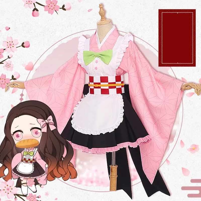 Demon Slayer Cosplay Costume Kanroji Mitsuri Kibutsuji Kimono Maid Uniforms Blade Kochou Shinobu Kamado Nezuko Cosplay Dress
Demon Slayer Cosplay Costume Kanroji Mitsuri Kibutsuji Kimono Maid Uniforms Blade Kochou Shinobu Kamado Nezuko Cosplay Dress