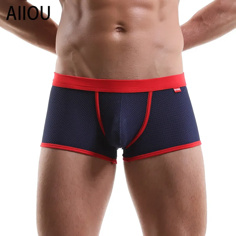 AIIOU Sexy Mens Boxer Men's Low Rise Mesh Underwear Big Pouch Underpants Solid Shorts Men Sexy Underwear Nylon Boxers Shorts
AIIOU Sexy Mens Boxer Men's Low Rise Mesh Underwear Big Pouch Underpants Solid Shorts Men Sexy Underwear Nylon Boxers Shorts