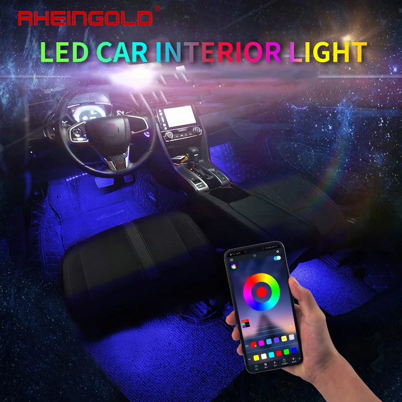 Car Interior Lighting LED Strip Automobile Atmosphere Lamp Ambient Lamp Remote/APP Control Interior Lighting 36LED 48LED 72LED
Car Interior Lighting LED Strip Automobile Atmosphere Lamp Ambient Lamp Remote/APP Control Interior Lighting 36LED 48LED 72LED