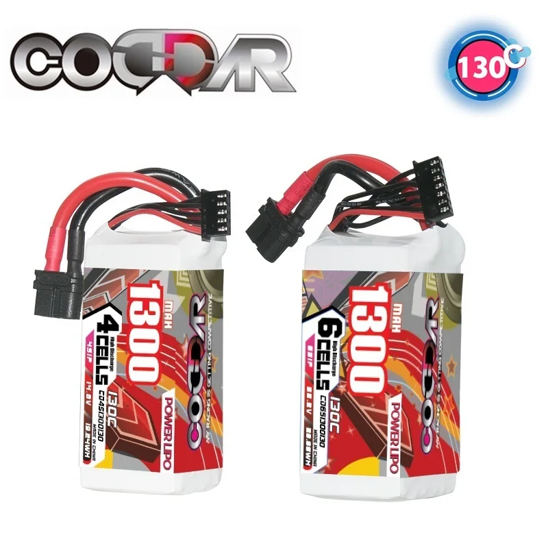 1/2PCS CODDAR Lipo 4S 6S Battery 14.8V 22.2V 1300mAh 130C With XT60 Plug For RC Airplane Helicopter Drone Quadcopter FPV Hobby
1/2PCS CODDAR Lipo 4S 6S Battery 14.8V 22.2V 1300mAh 130C With XT60 Plug For RC Airplane Helicopter Drone Quadcopter FPV Hobby
