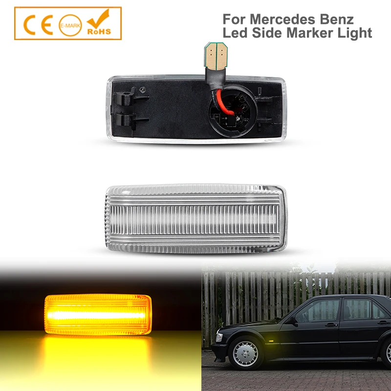 For Mercedes 190 E-Class C-Class S-Class LED Side Wing Indicator Repeater Turn Signal Marker Light Lamp 1 Pair 1248200421
For Mercedes 190 E-Class C-Class S-Class LED Side Wing Indicator Repeater Turn Signal Marker Light Lamp 1 Pair 1248200421