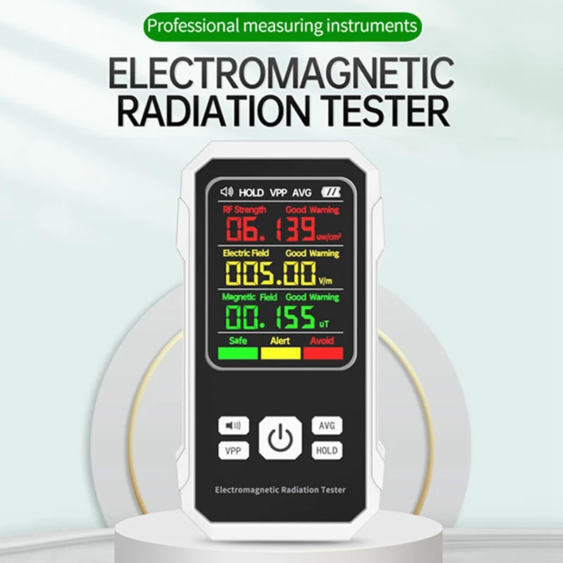 

Digital Electromagnetic Radiation Detector Electric Field Magnetic-field Intensity Tester RF Strength Detection Device EMF Meter