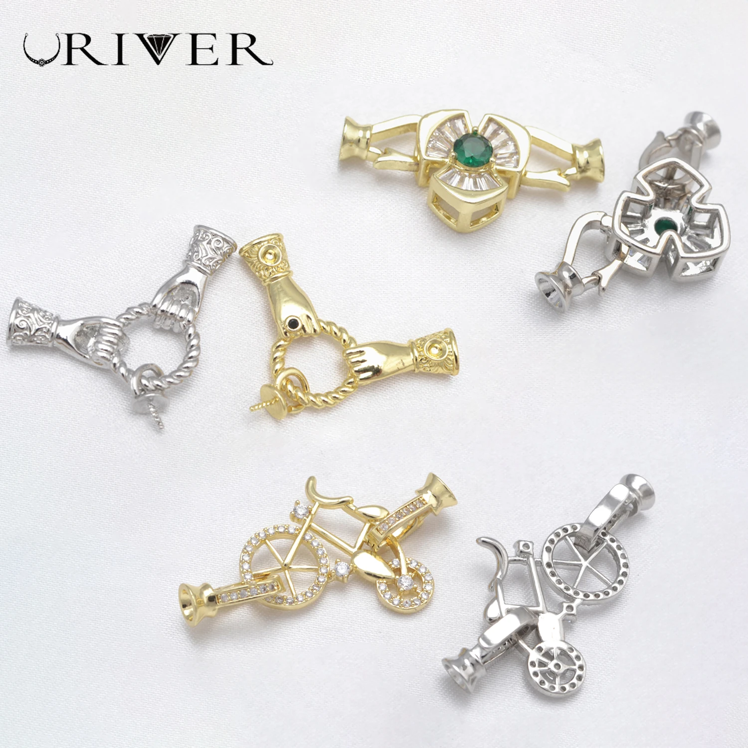 5 Pcs Clasp Connector Accessorie for Jewelry Making Supplies Bike Hand Flower DIY Chain Necklace Bracelet Semi -finished Product
5 Pcs Clasp Connector Accessorie for Jewelry Making Supplies Bike Hand Flower DIY Chain Necklace Bracelet Semi -finished Product