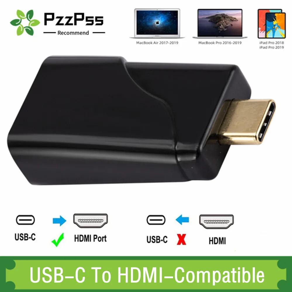 Адаптер PzzPss с USB-C на HDMI, совместимый с HD TV, USB 3,1, 4K, 1080P, конвертер для ПК, ноутбука, планшета, мобильных телефонов и планшетов
Адаптер PzzPss с USB-C на HDMI, совместимый с HD TV, USB 3,1, 4K, 1080P, конвертер для ПК, ноутбука, планшета, мобильных телефонов и планшетов
