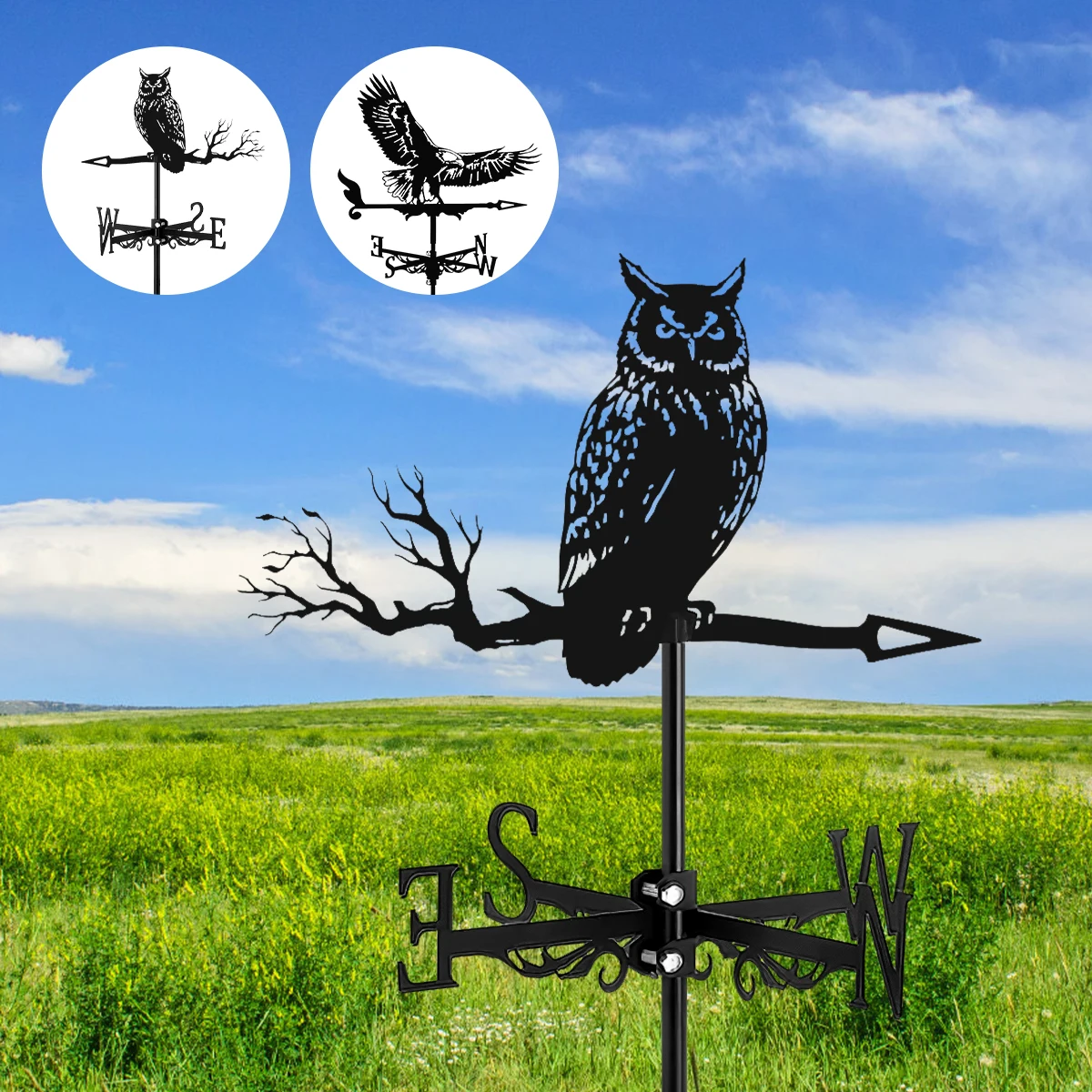 NEW Weather Vane Metal Weather Resistant Wind Direction Indicator Retro Creative Roof Weathercock Roof Decoration Accessories
NEW Weather Vane Metal Weather Resistant Wind Direction Indicator Retro Creative Roof Weathercock Roof Decoration Accessories
