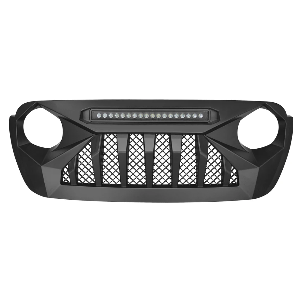 US STOCK Demon Style матовая Черная передняя решетка для внедорожника Jeep Wrangler JL / Gladiator JT 2018-2022
US STOCK Demon Style матовая Черная передняя решетка для внедорожника Jeep Wrangler JL / Gladiator JT 2018-2022