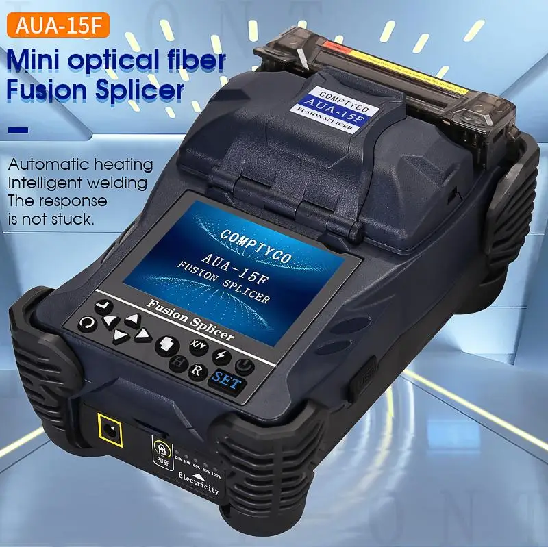 COMPTYCO AUA-15F Fully Automatic Mini Optic Fiber Fusion Splicer Splicing machin fiber optic tool set
COMPTYCO AUA-15F Fully Automatic Mini Optic Fiber Fusion Splicer Splicing machin fiber optic tool set