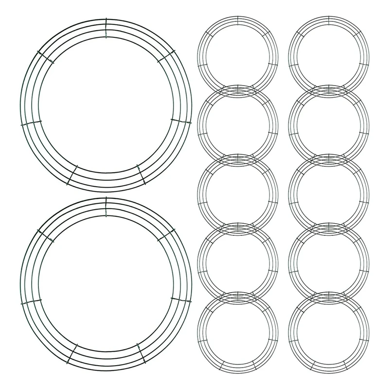 12 Pieces Of Steel Wire Garland Frame Christmas Dark Green Steel Wire Garland Round Metal DIY Flower Crafts
12 Pieces Of Steel Wire Garland Frame Christmas Dark Green Steel Wire Garland Round Metal DIY Flower Crafts