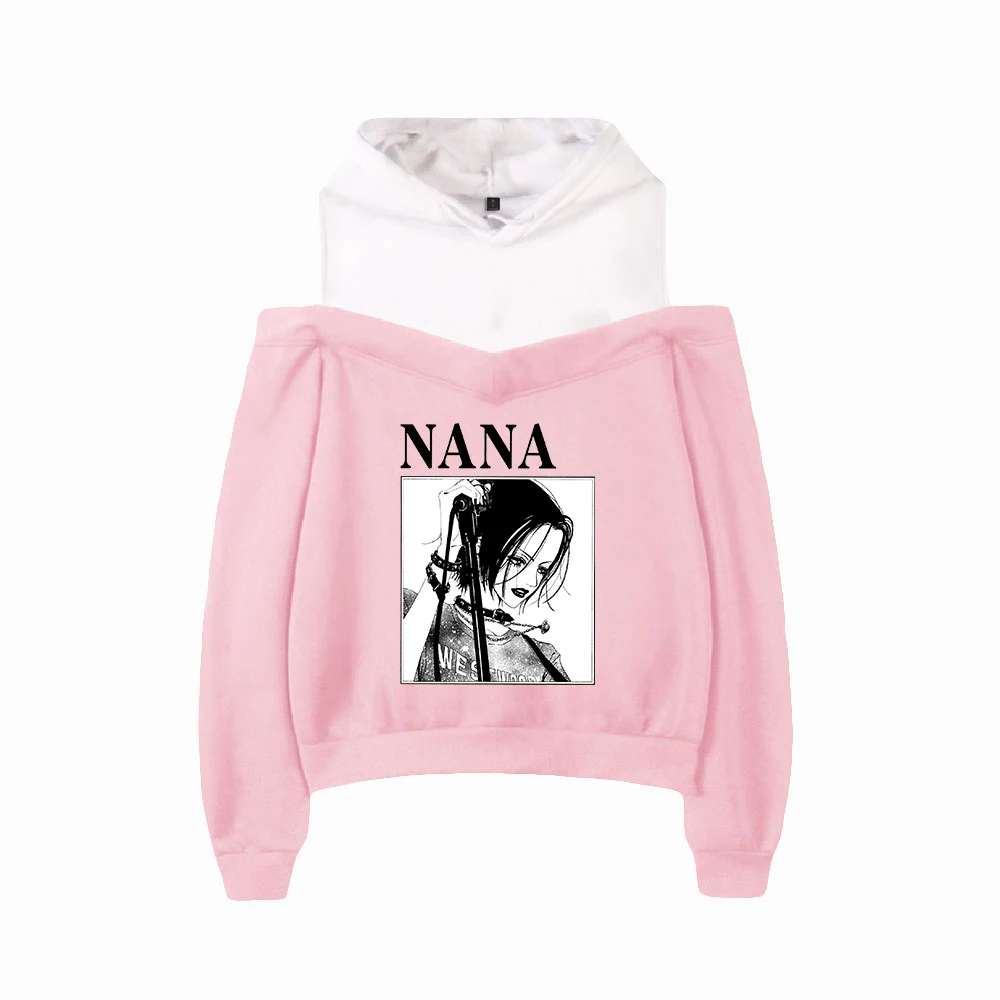Female sweatshirt Anime Print NANA Off-shoulder Girls Hoodies NANA Sweatshirts 2022 Kawaii Girls's Clothes Anime Hoodie Off-sho
Female sweatshirt Anime Print NANA Off-shoulder Girls Hoodies NANA Sweatshirts 2022 Kawaii Girls's Clothes Anime Hoodie Off-sho